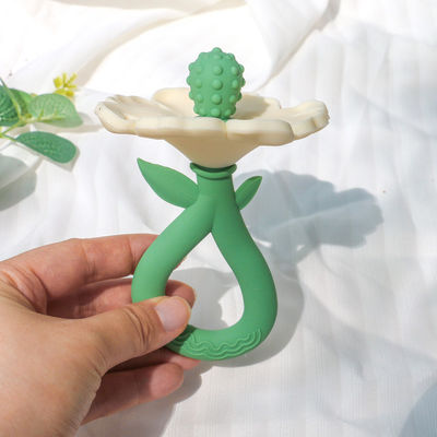 PAISEN Custom Flower Baby Feeding Teether kauw speelgoed Food Grade Baby Silicone Teether Molar Toys Baby Hand Teether product
