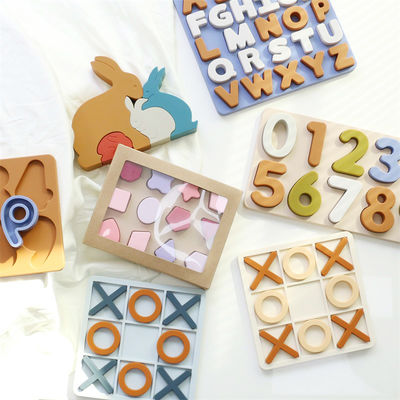 Nieuw ontwerp 3D siliconen puzzel puzzel speelgoed voor baby's voor pasgeborenen Montessori puzzel cognitieve matching bordspellen speelgoed voor vroege opvoeding