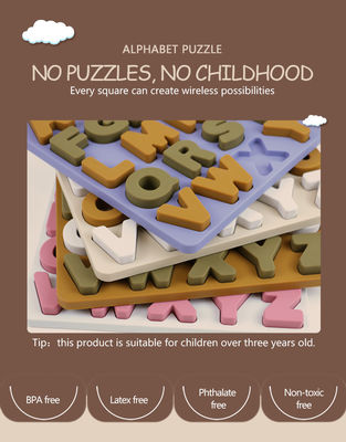 Nieuw ontwerp 3D siliconen puzzel puzzel speelgoed voor baby's voor pasgeborenen Montessori puzzel cognitieve matching bordspellen speelgoed voor vroege opvoeding