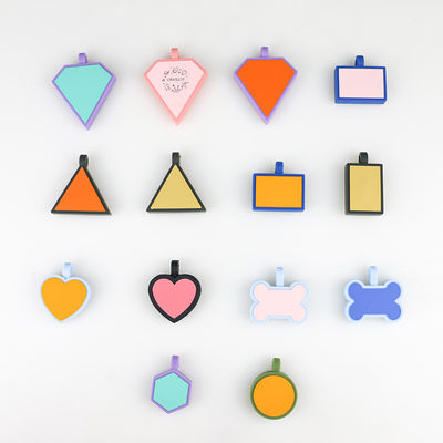 PAISEN Gepersonaliseerde aangepaste honden tags gegraveerde 3D QR code honden katten kraag siliconen pet tag