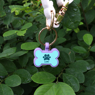 PAISEN Gepersonaliseerde aangepaste honden tags gegraveerde 3D QR code honden katten kraag siliconen pet tag