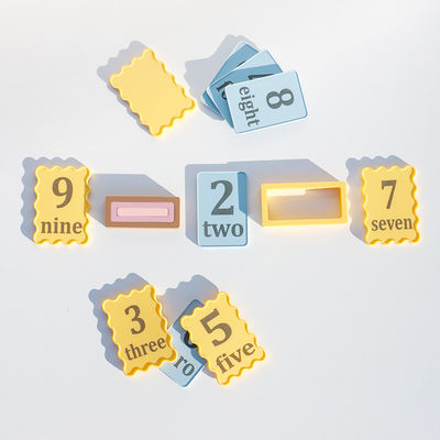 Custom OEM ODM custom siliconen speelgoed voor baby's geprinte laser nummer klein bord 10pcs pakket voor kinderen educatieve speelgoed sets