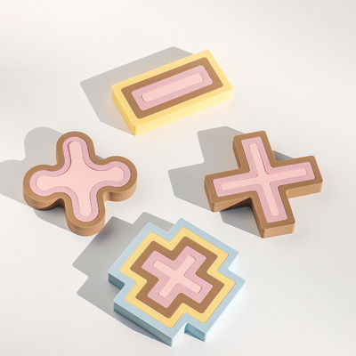Nieuwe zachte 100% siliconen multifunctionele baby speelgoed addition subtractie vermenigvuldiging en verdeling symbolen siliconen puzzel sets