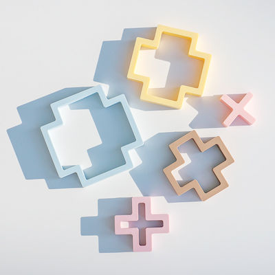 Nieuwe zachte 100% siliconen multifunctionele baby speelgoed addition subtractie vermenigvuldiging en verdeling symbolen siliconen puzzel sets