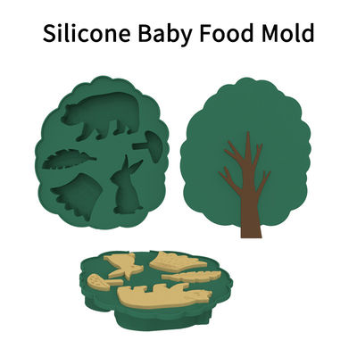 PAISEN Silicone vriezerbak met deksel Perfecte voedselopslag voor babyvoedsel Groentefruitpuree en moedermelk