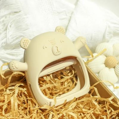 PAISEN Custom Soft Teether Toy Teething Hands Newborn Bpa Free Baby Silicone Teething Mitten voor baby's