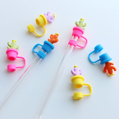 Cactus Straw Stoppers Protector Drinking Accessories And Practical Design Herbruikbaar Leuke Silikon Straw Deksels Tips Protectors