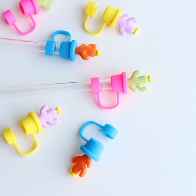 Cactus Straw Stoppers Protector Drinking Accessories And Practical Design Herbruikbaar Leuke Silikon Straw Deksels Tips Protectors