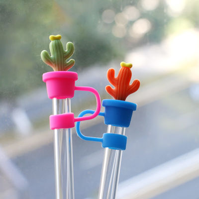 Cactus Straw Stoppers Protector Drinking Accessories And Practical Design Herbruikbaar Leuke Silikon Straw Deksels Tips Protectors