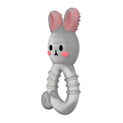 2025 Factory Bunny Cute Design Transparante Sensorische IJs Bevriezing Silicone Baby Water Gevuld Tether