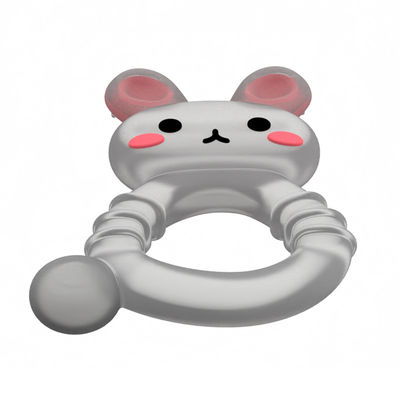2025 Factory Bunny Cute Design Transparante Sensorische IJs Bevriezing Silicone Baby Water Gevuld Tether