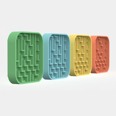 Groothandel Custom Food Grade Silicone Bowl Dog Pet Slow Feeder Bowl Kerstthema Pet Food Bowl Pet Lick Mat