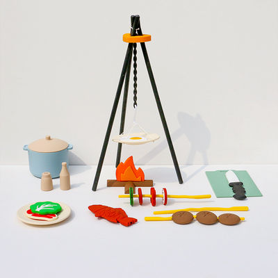 BBQ Barbecue Keuken Speelgoed Set met Pretend Smoke Keuken Accessoires Speelgoed Speelgoed Speelgoed voor Pretend Speelgoed Koken voor kinderen
