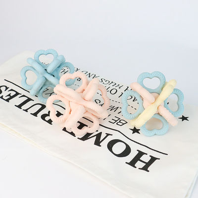2025 Nieuwe Custom Silicone Ring Zachte 3D Kinderen Baby Rattle Toy BPA-vrij Voedingswaarde Tandtanden Speelgoed Schudend Zachte Speelgoed Tanden