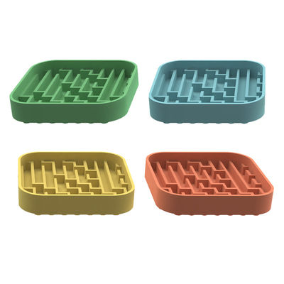 Fabrikant Custom Pet Silicone Lick Mat Pet Dog Cat Slow Feeder Dowl Mat Dog Food Collapsible Bowl Slow Feeder Dowl