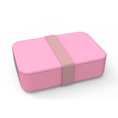 Aanpassen van logo Draagbare voedselkwaliteit Silicone rechthoekige voedselcontainer Bento doos met deksel 3 rooster