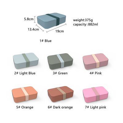 Voedingswaarde Silicone Salad Lunch Container Herbruikbaar BPA-vrij Microwave Safe Anti-Slip Functie 0-1L Capaciteit