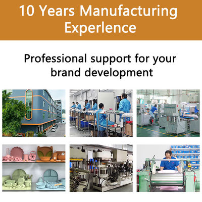 Voedingswaarde Silicone Salad Lunch Container Herbruikbaar BPA-vrij Microwave Safe Anti-Slip Functie 0-1L Capaciteit