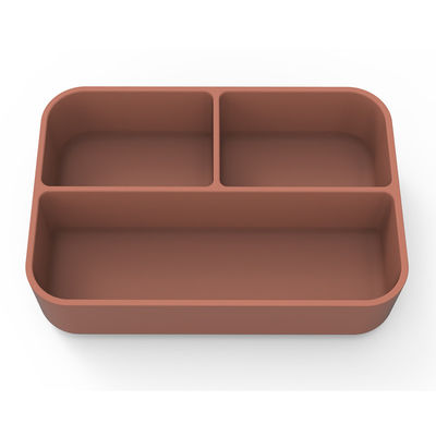 Voedingswaarde Silicone Salad Lunch Container Herbruikbaar BPA-vrij Microwave Safe Anti-Slip Functie 0-1L Capaciteit