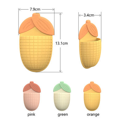 Schattige zuigbeker voor tandpasta in maïsvorm Multifunktioneel badkamerorganisator