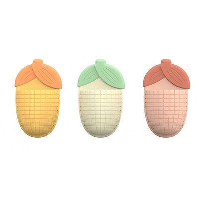 Schattige zuigbeker voor tandpasta in maïsvorm Multifunktioneel badkamerorganisator