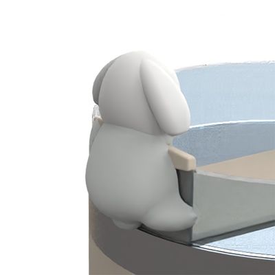 Schattige dieren siliconen rietjeshoezen en flesaccessoires – 4-delige bekerdecoratieset